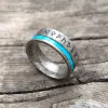 Viking Runes Amulet Stainless Steel Band Ring sold by GTHIC