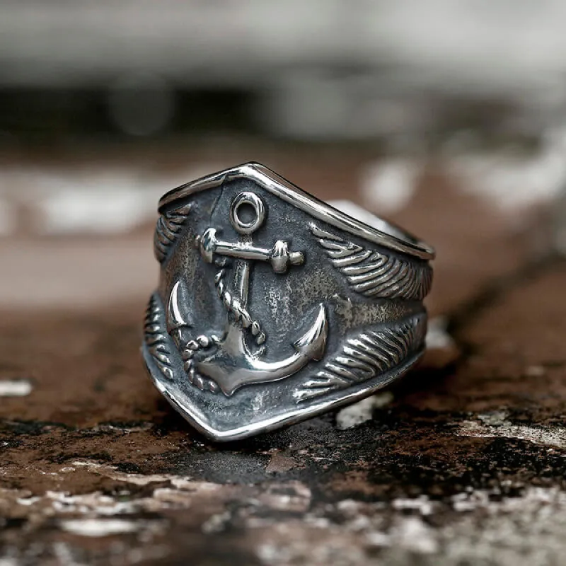 Anchor Eagles Stainless Steel Marine Ring sold by GTHIC