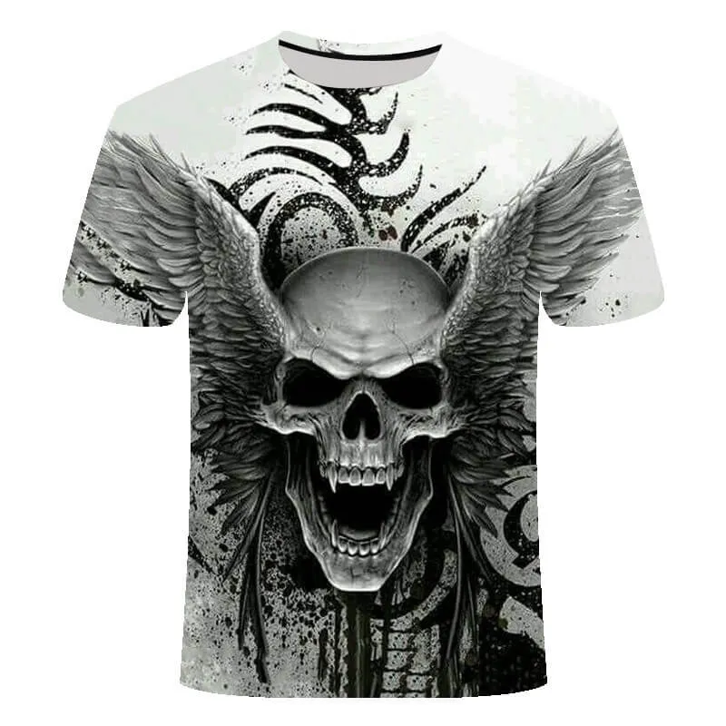 Winged Skull Polyester T-shirt sold by GTHIC