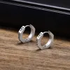 Octagon Viking Runes Stainless Steel Hoop Earrings sold by GTHIC