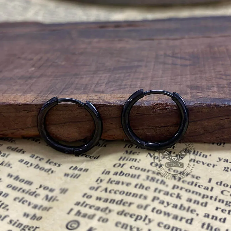 3 Pairs Minimalist Stainless Steel Hoop Earrings sold by GTHIC product image thumbnail 4