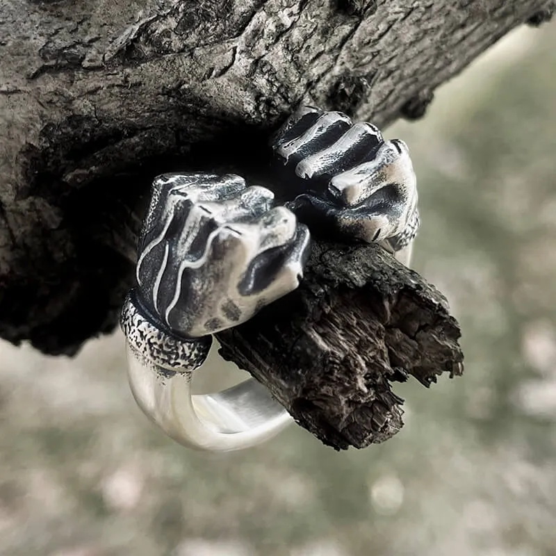 Fist of power Sterling Silver Ring sold by GTHIC