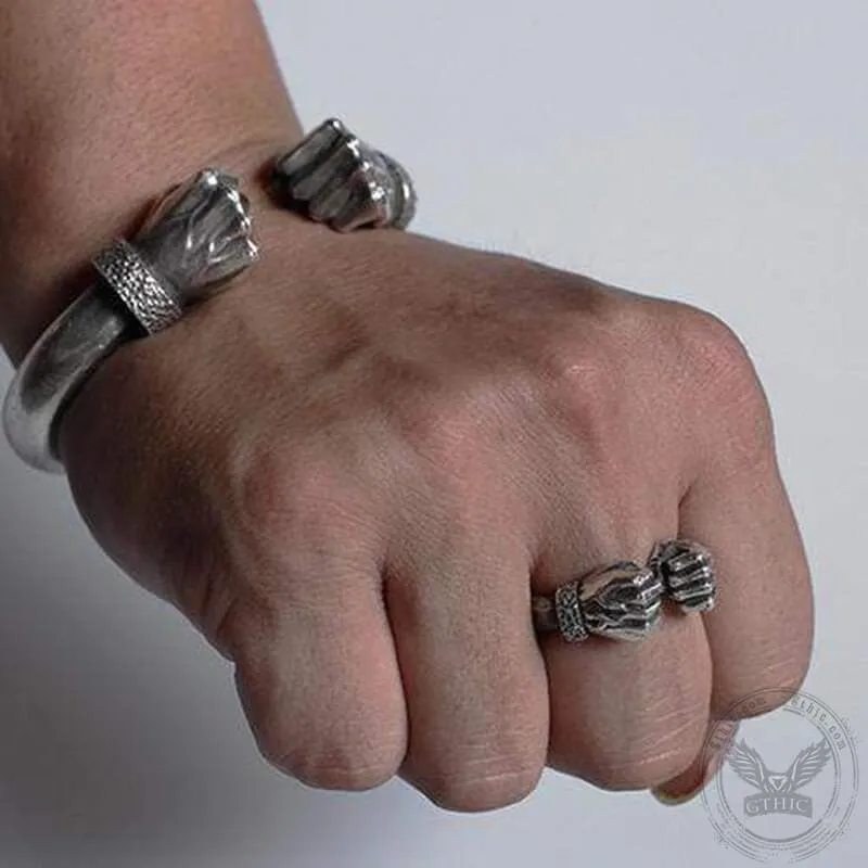 Fist of power Sterling Silver Ring sold by GTHIC product image thumbnail 2