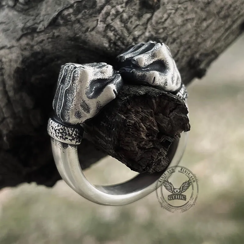 Fist of power Sterling Silver Ring sold by GTHIC product image thumbnail 3