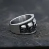 Five Skulls Stainless Steel Ring sold by GTHIC