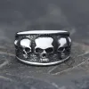 Five Skulls Stainless Steel Ring sold by GTHIC