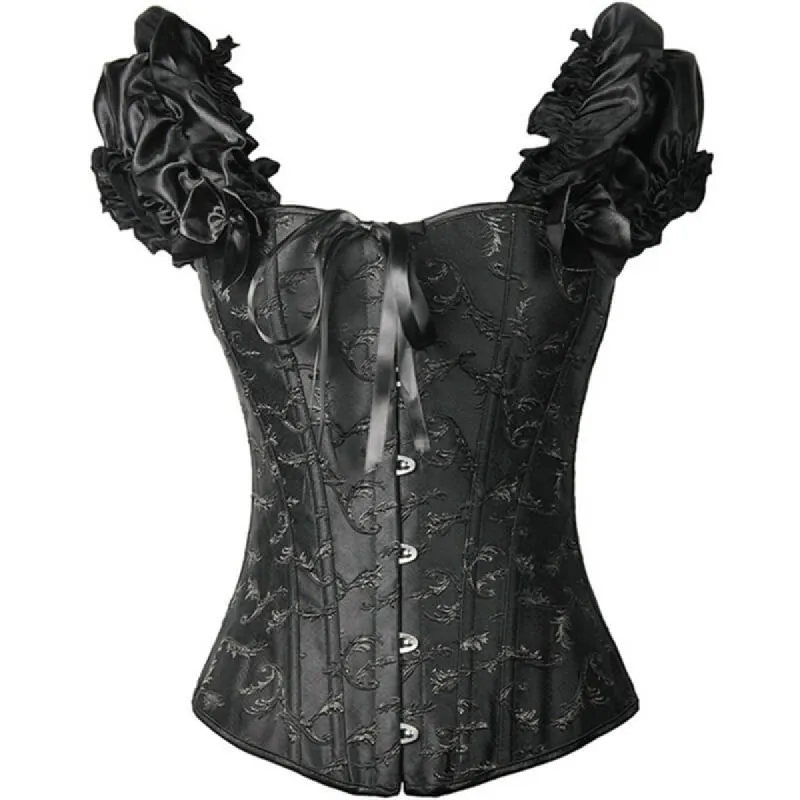 Gothic Lace Up Puff Sleeves Corset sold by GTHIC