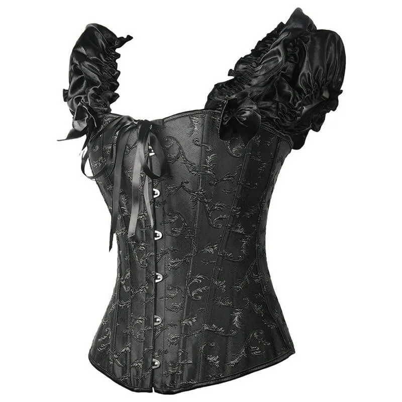 Gothic Lace Up Puff Sleeves Corset sold by GTHIC product image thumbnail 5