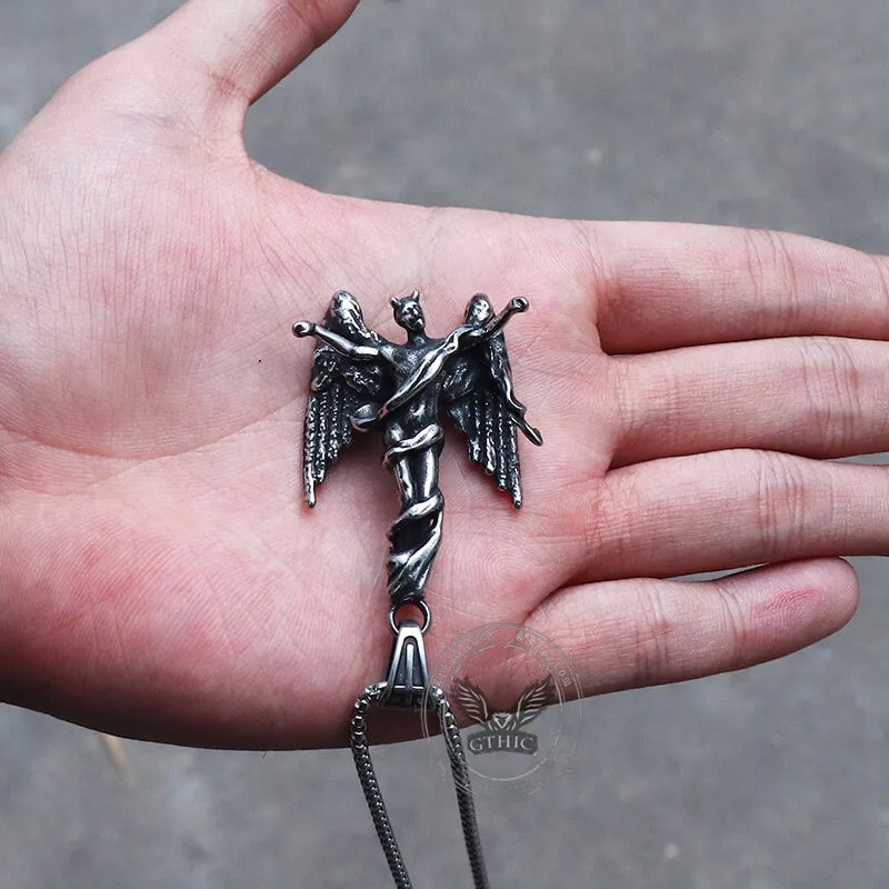 Fallen Angel Stainless Steel Pendant sold by GTHIC product image thumbnail 3