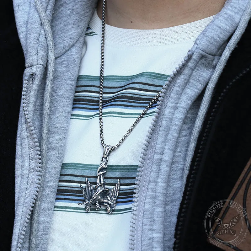 Fallen Angel Stainless Steel Pendant sold by GTHIC product image thumbnail 2