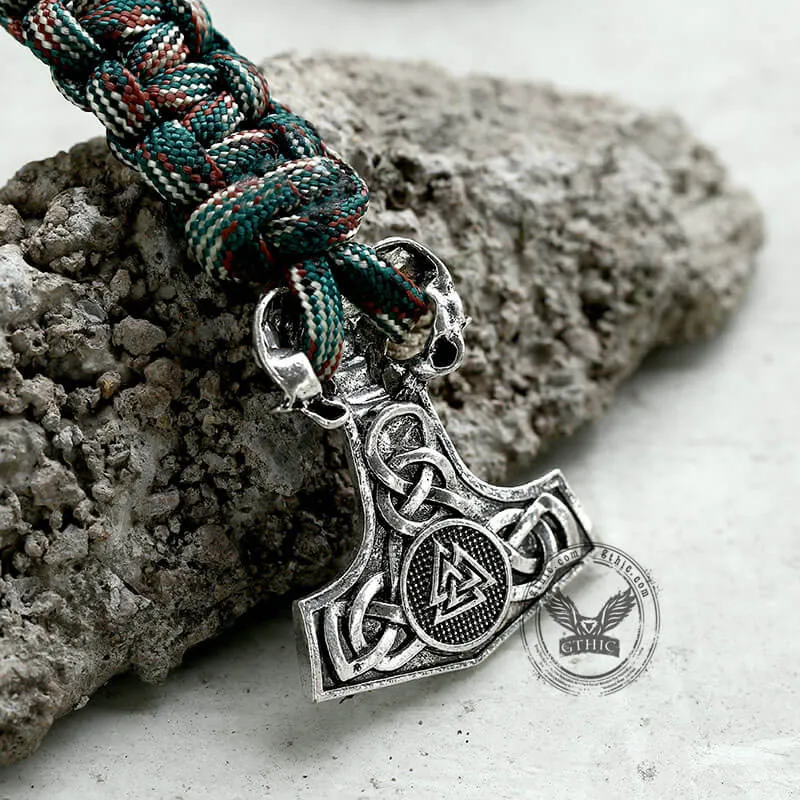 Viking Symbols Goat Head Alloy Paracord Bracelet sold by GTHIC product image thumbnail 5