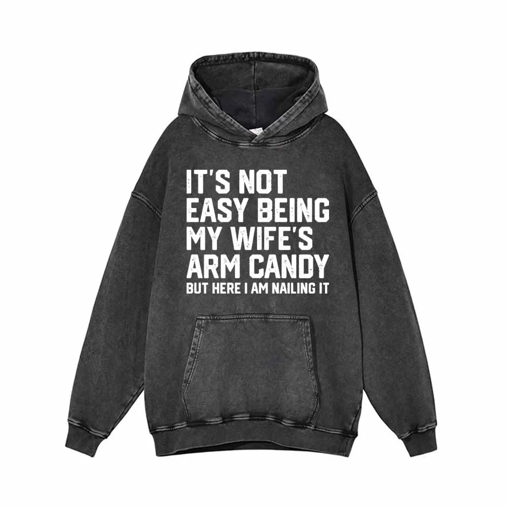 It's Not Easy Being Vintage Washed Hoodie Sweatshirt sold by GTHIC