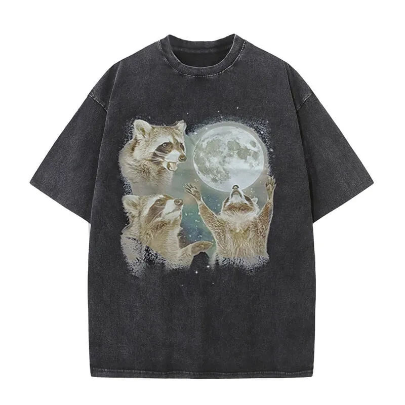 Racoons Howling At The Moon T-shirt sold by GTHIC