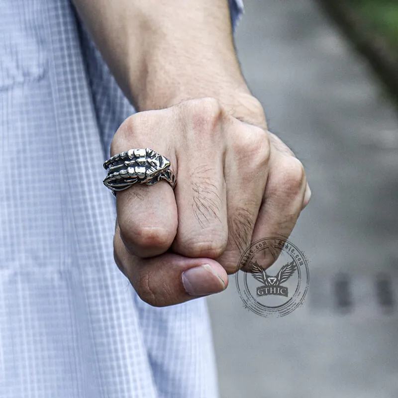 Ouroboros Dragon Stainless Steel Ring Necklace Set sold by GTHIC product image thumbnail 3