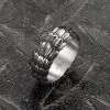 Vintage Dragon Scales Stainless Steel Ring sold by GTHIC