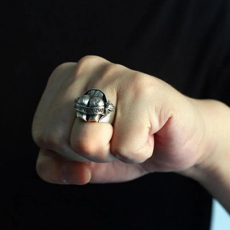 Butt Shaped Sterling Silver Ring sold by GTHIC product image thumbnail 2