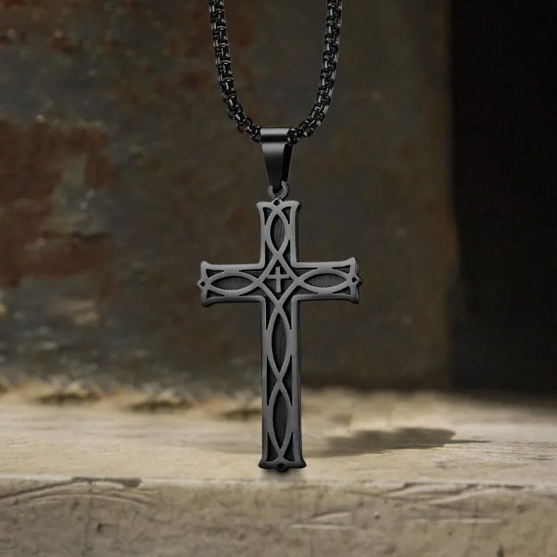 Irish Knot Stainless Steel Cross Pendant sold by GTHIC product image thumbnail 4