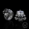 Mysterious Alien Sterling Silver Skull Ring sold by GTHIC