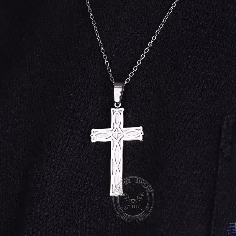 Irish Knot Stainless Steel Cross Pendant sold by GTHIC product image thumbnail 3