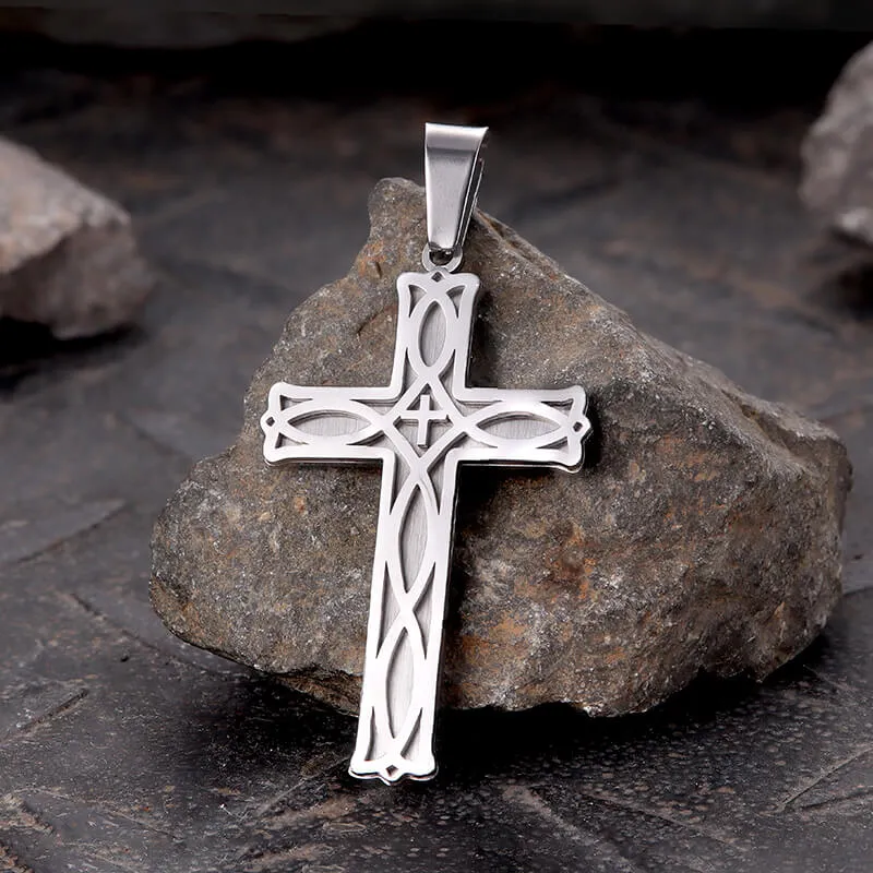 Irish Knot Stainless Steel Cross Pendant sold by GTHIC product image thumbnail 5