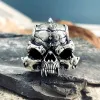 Mysterious Alien Sterling Silver Skull Ring sold by GTHIC