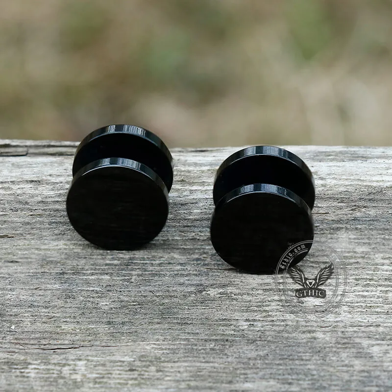 Barbell Stainless Steel Screw Stud Earrings sold by GTHIC