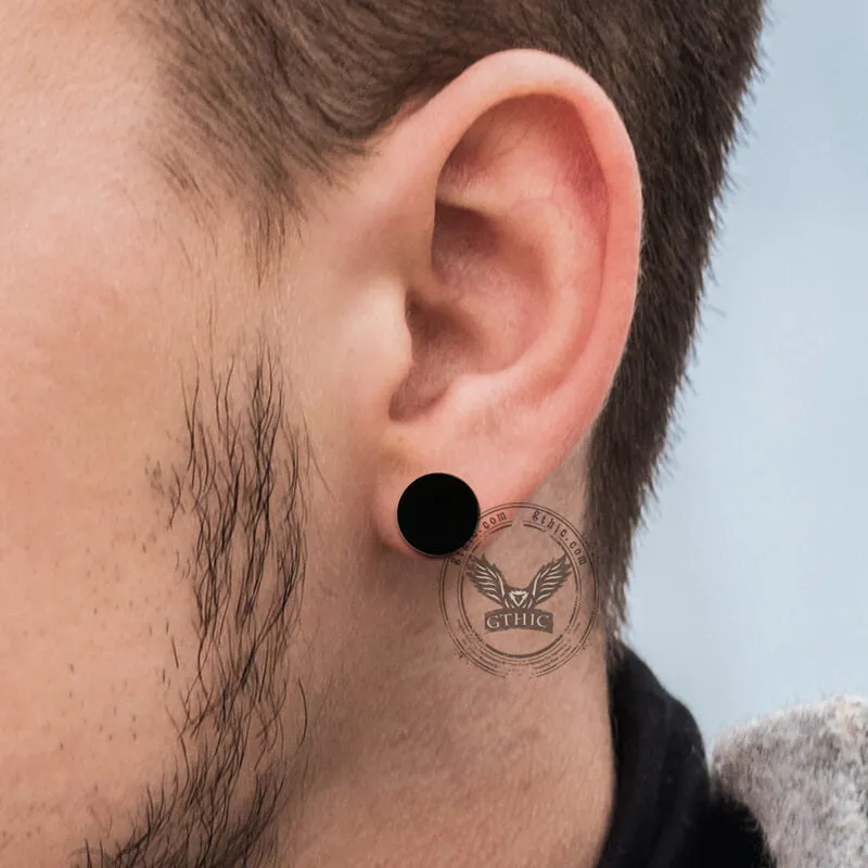 Barbell Stainless Steel Screw Stud Earrings sold by GTHIC product image thumbnail 2