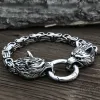 Celtic Wolf Stainelss Steel Beast Viking Bracelet sold by GTHIC