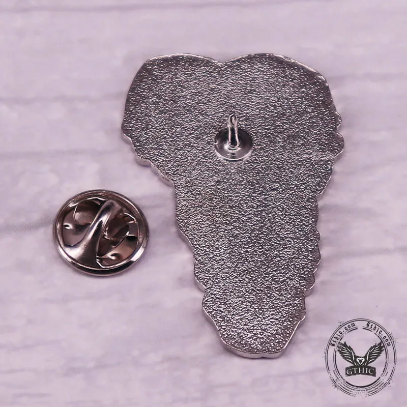 Gothic Stacked Skull Heads Alloy Brooch sold by GTHIC product image thumbnail 3