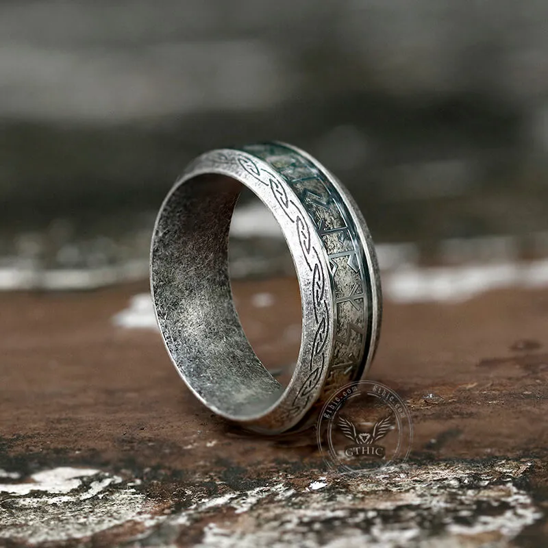Viking Celtic Knot Runes Stainless Steel Ring sold by GTHIC product image thumbnail 4