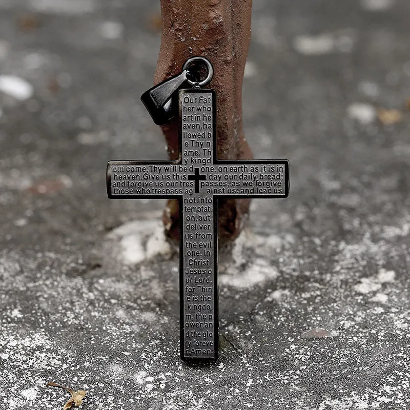 Cross Prayer Stainless Steel Pendant sold by GTHIC product image thumbnail 5