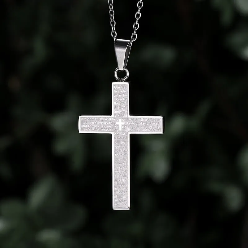 Cross Prayer Stainless Steel Pendant sold by GTHIC
