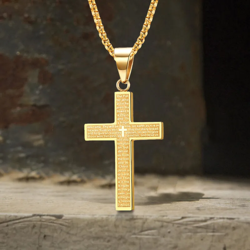Cross Prayer Stainless Steel Pendant sold by GTHIC product image thumbnail 4