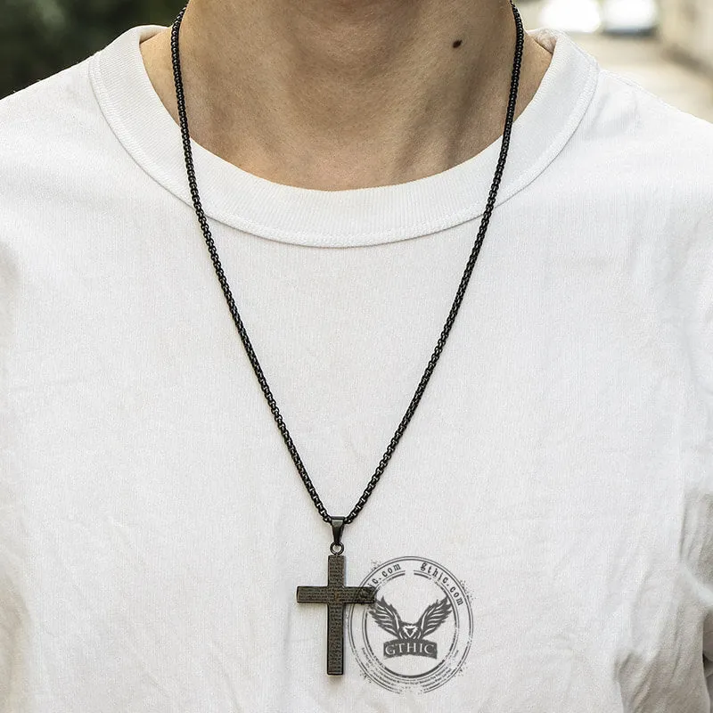 Cross Prayer Stainless Steel Pendant sold by GTHIC product image thumbnail 3