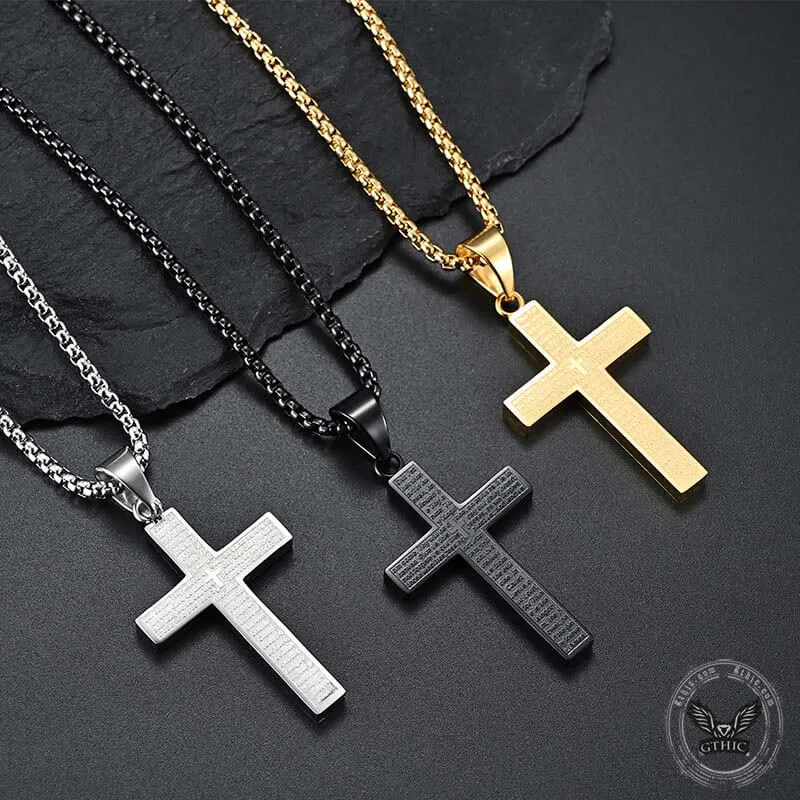 Cross Prayer Stainless Steel Pendant sold by GTHIC product image thumbnail 2