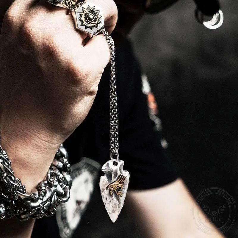 Eye of horus Stone Spear 925 Silver Pendant sold by GTHIC product image thumbnail 2