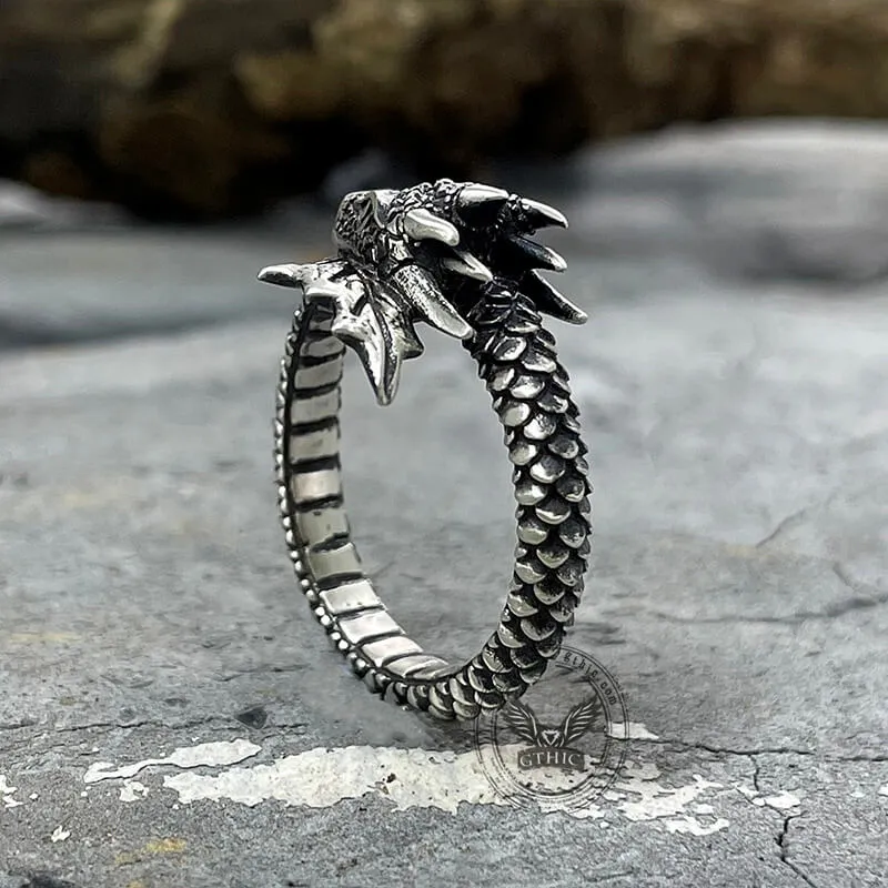 Domineering Dragon Sterling Silver Ring sold by GTHIC product image thumbnail 3