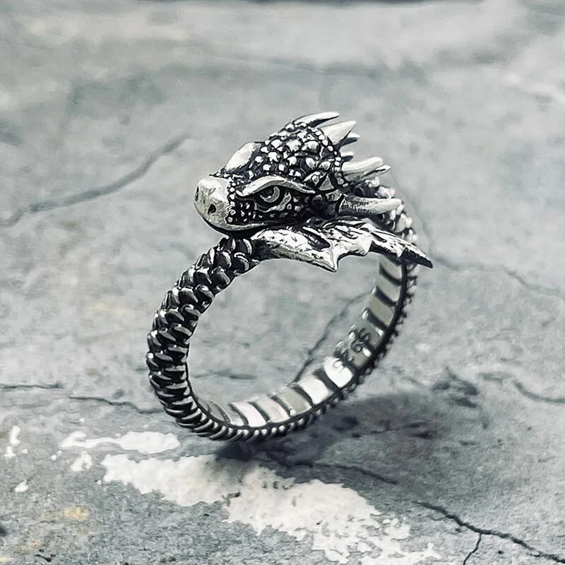 Domineering Dragon Sterling Silver Ring sold by GTHIC