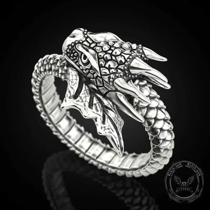 Domineering Dragon Sterling Silver Ring sold by GTHIC product image thumbnail 5