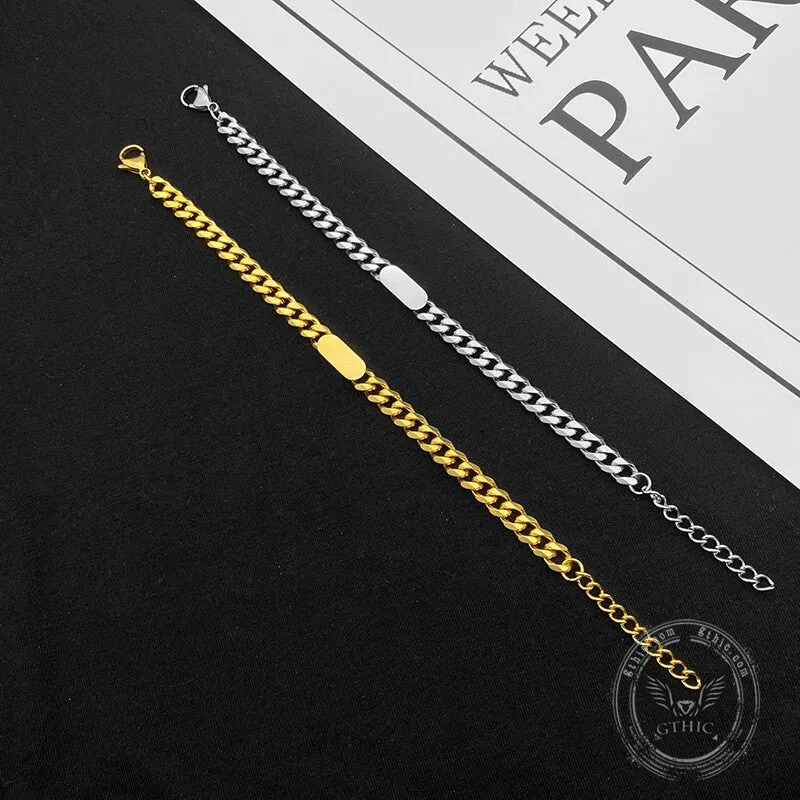 Cuban Classic Stainless Steel Bracelet sold by GTHIC product image thumbnail 4