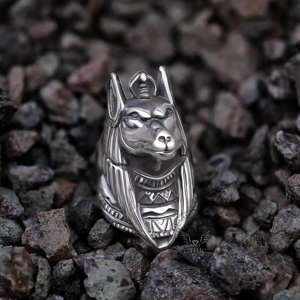 Anubis Sterling Silver Egyptian Mythology Ring sold by GTHIC product image thumbnail 4