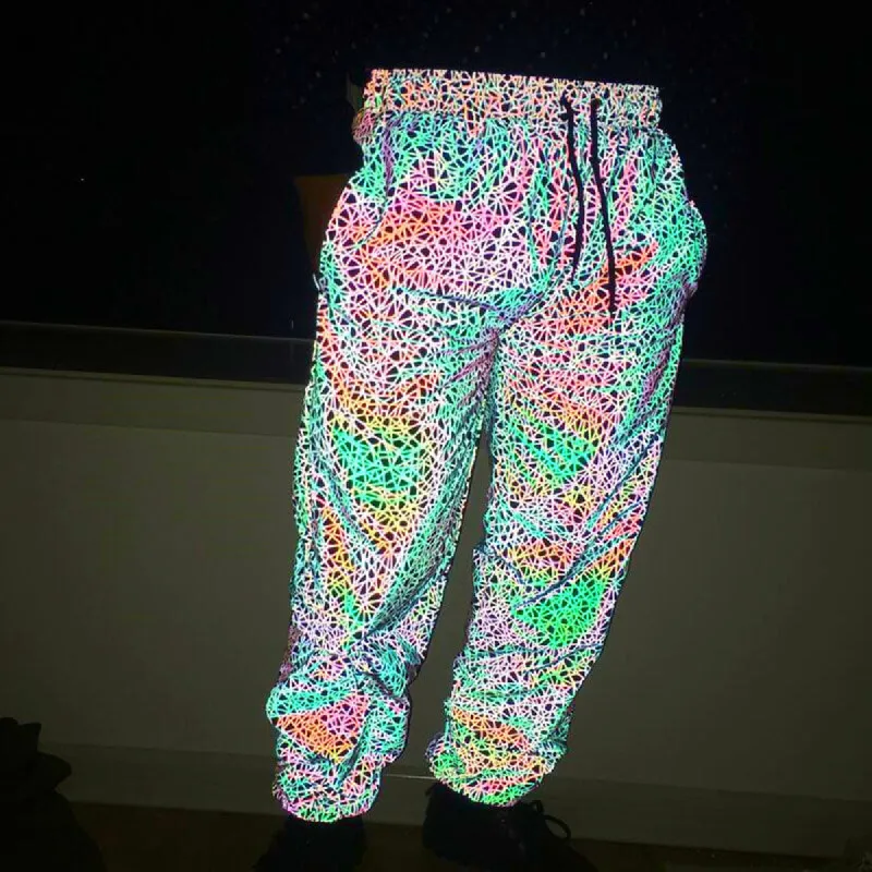 Bird's Nest Circuit Pattern Reflective Pants sold by GTHIC