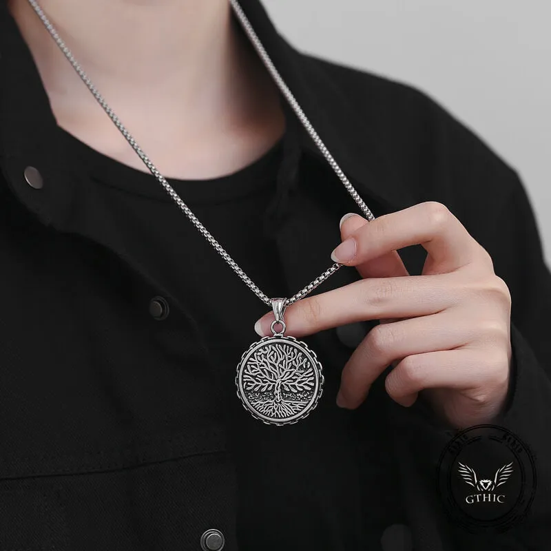 Viking Tree Of Life Stainless Steel Necklace sold by GTHIC product image thumbnail 2