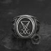 Sigil Of Lucifer Sterling Silver Ring sold by GTHIC