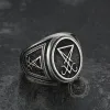 Sigil Of Lucifer Sterling Silver Ring sold by GTHIC
