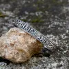 Stamped Futhark Runes Stainless Steel Viking Cuff Bracelet sold by GTHIC