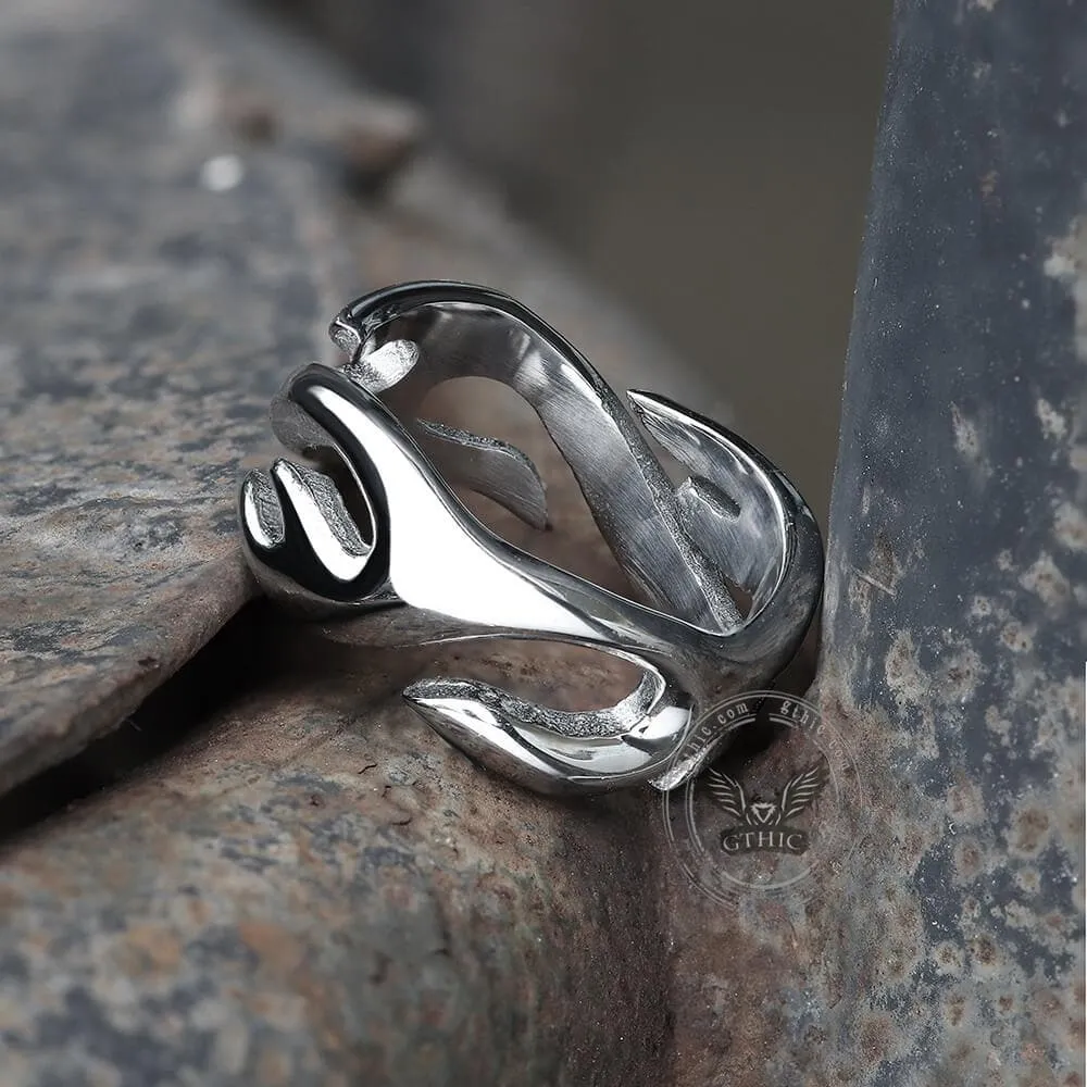 Flame Pattern Stainless Steel Ring sold by GTHIC product image thumbnail 5