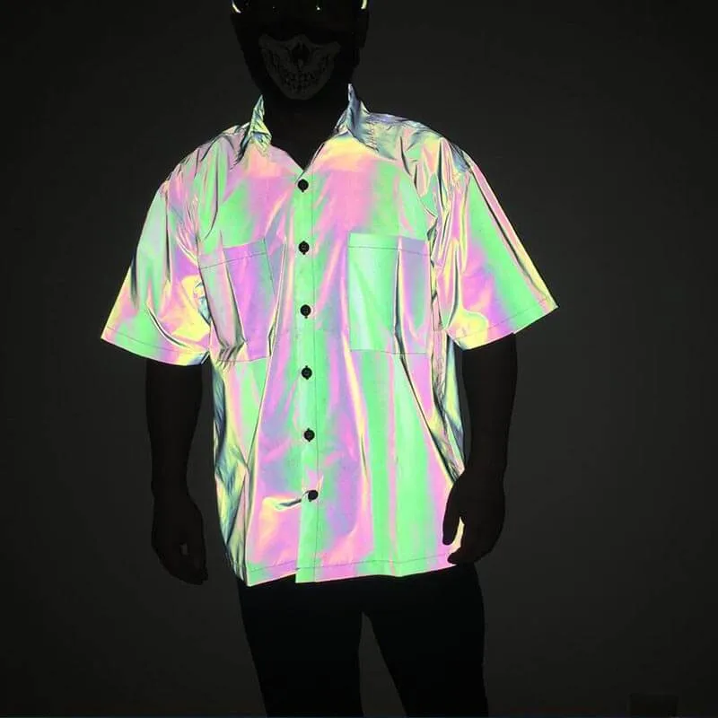 Minimalist Reflective Polyester Shirt sold by GTHIC