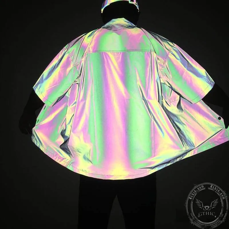 Minimalist Reflective Polyester Shirt sold by GTHIC product image thumbnail 4