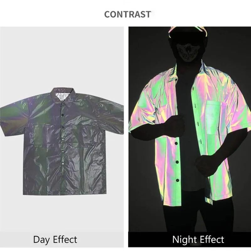 Minimalist Reflective Polyester Shirt sold by GTHIC product image thumbnail 2